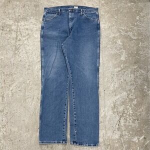 Vintage Wrangler‎ Jeans 38x34 Pants Cowboy Western 13MWZ Medium Wash Denim Work
